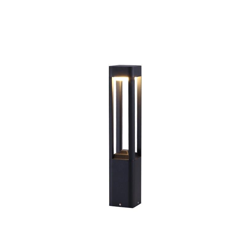 Modern Black Aluminum LED Outdoor Post Light Waterproof Landscape Garden Pathway Lamp