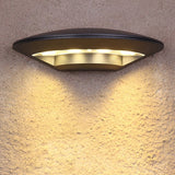 Modern Black Aluminum LED Outdoor Wall Sconce Waterproof Exterior Lighting for Garden Porch 4W Warm White