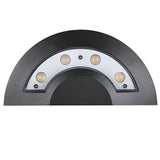 Modern Black Aluminum LED Outdoor Wall Sconce Waterproof Exterior Lighting for Garden Porch 4W Warm White