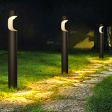 Modern Black Aluminum Outdoor Pathway Light IP65 Waterproof LED Garden Lawn Lamp