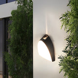 Modern Black Aluminum Outdoor Wall Sconce LED Waterproof Porch Light Garden Lighting Fixture