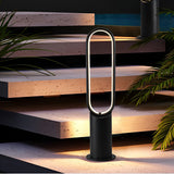 Modern Black Aluminum Solar Pathway Lights IP65 Waterproof LED Landscape Garden Path Lighting