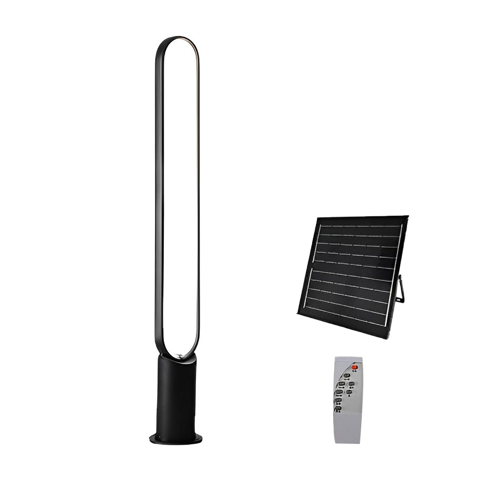 Modern Black Aluminum Solar Pathway Lights IP65 Waterproof LED Landscape Garden Path Lighting