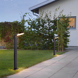 Modern Black Aluminum Waterproof LED Lawn Lamp for Outdoor Garden Path Lighting