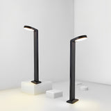 Modern Black Aluminum Waterproof LED Lawn Lamp for Outdoor Garden Path Lighting