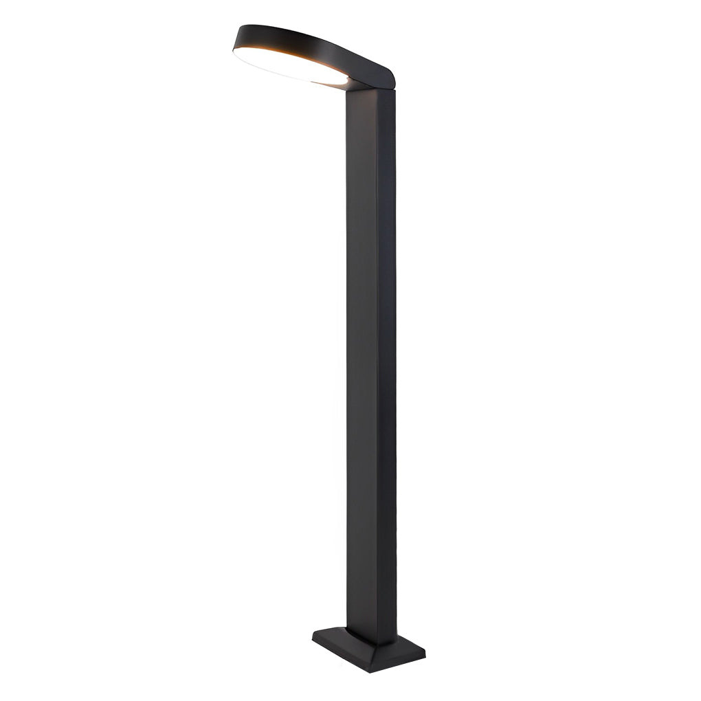 Modern Black Aluminum Waterproof LED Lawn Lamp for Outdoor Garden Path Lighting