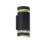 Modern Black Aluminum Waterproof LED Up and Down Outdoor Wall Sconce Lighting