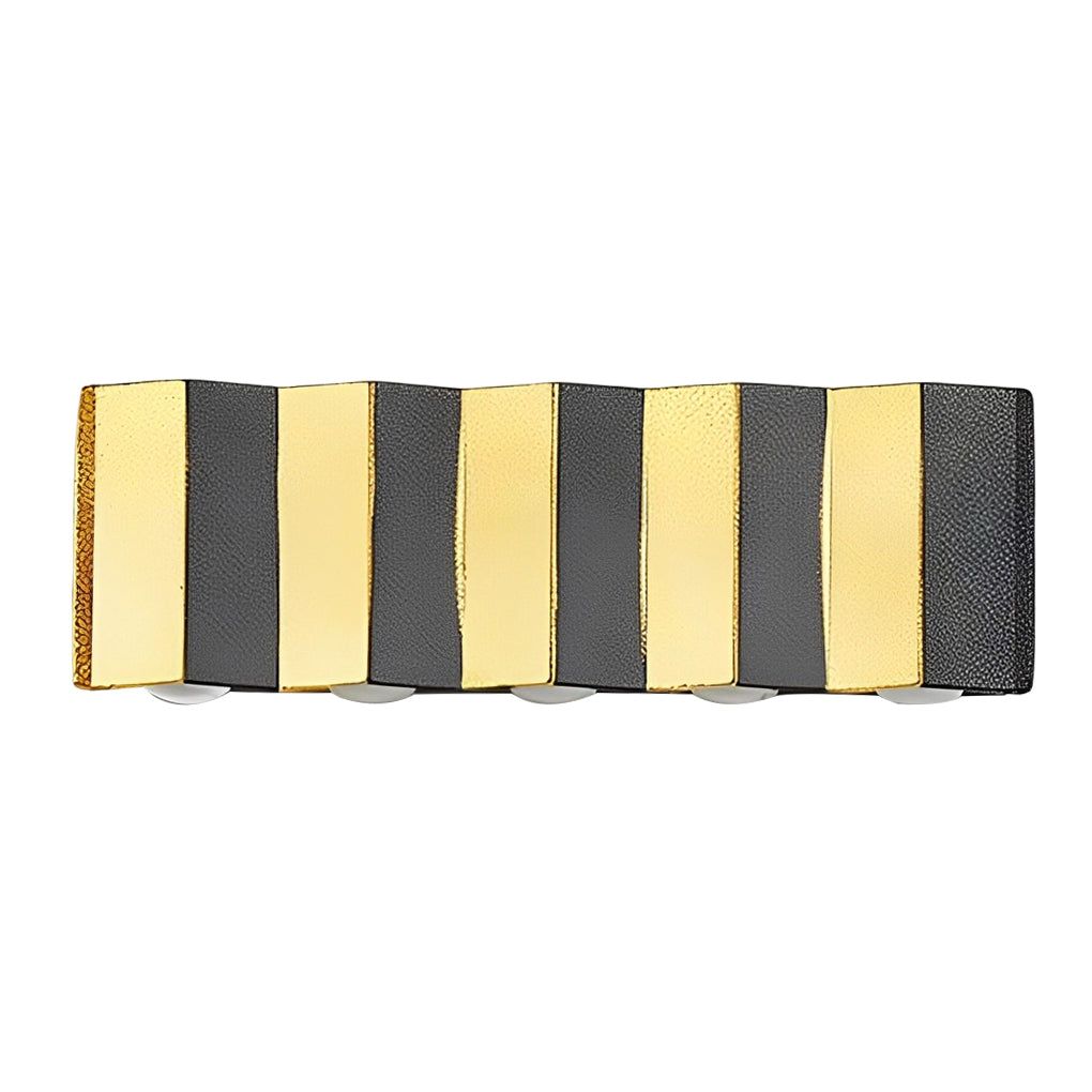 Modern Black and Gold IP65 Waterproof LED Outdoor Up and Down Wall Sconce Light