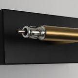 Modern Black and Gold Linear LED Bathroom Vanity Light Wall Sconce for Mirror and Powder Room