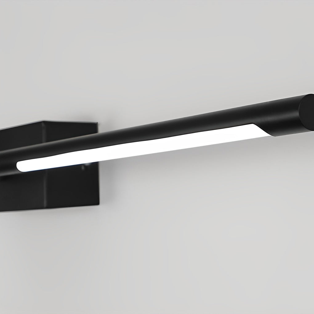 Modern Black and Gold Linear LED Bathroom Vanity Light Wall Sconce for Mirror and Powder Room