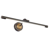 Modern Black Copper Adjustable LED Bathroom Vanity Light and Rotatable Linear Wall Sconce