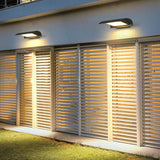 Modern Black Curved Outdoor LED Wall Sconce Waterproof Exterior Porch Light
