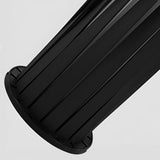 Modern Black Cylindrical Solar LED Pathway Lights IP65 Waterproof Outdoor Garden Landscape Lamp