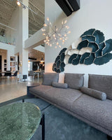 Modern Black Firefly LED Branch Chandelier Botanical Floral Ceiling Light Fixture