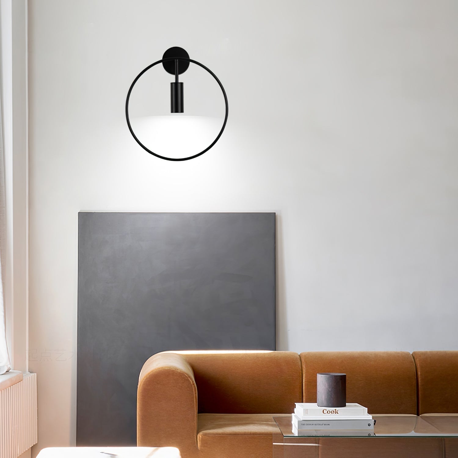 Modern Black Geometric Adjustable Wall Sconce for Bedside and Reading Nooks