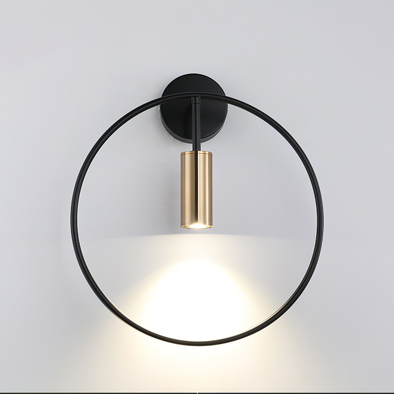 Modern Black Geometric Adjustable Wall Sconce for Bedside and Reading Nooks