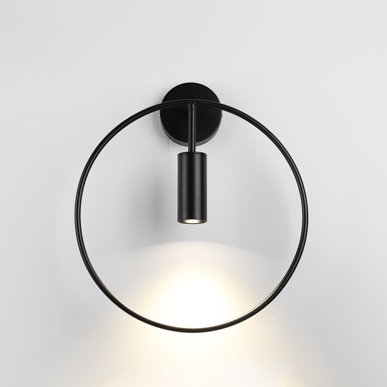 Modern Black Geometric Adjustable Wall Sconce for Bedside and Reading Nooks