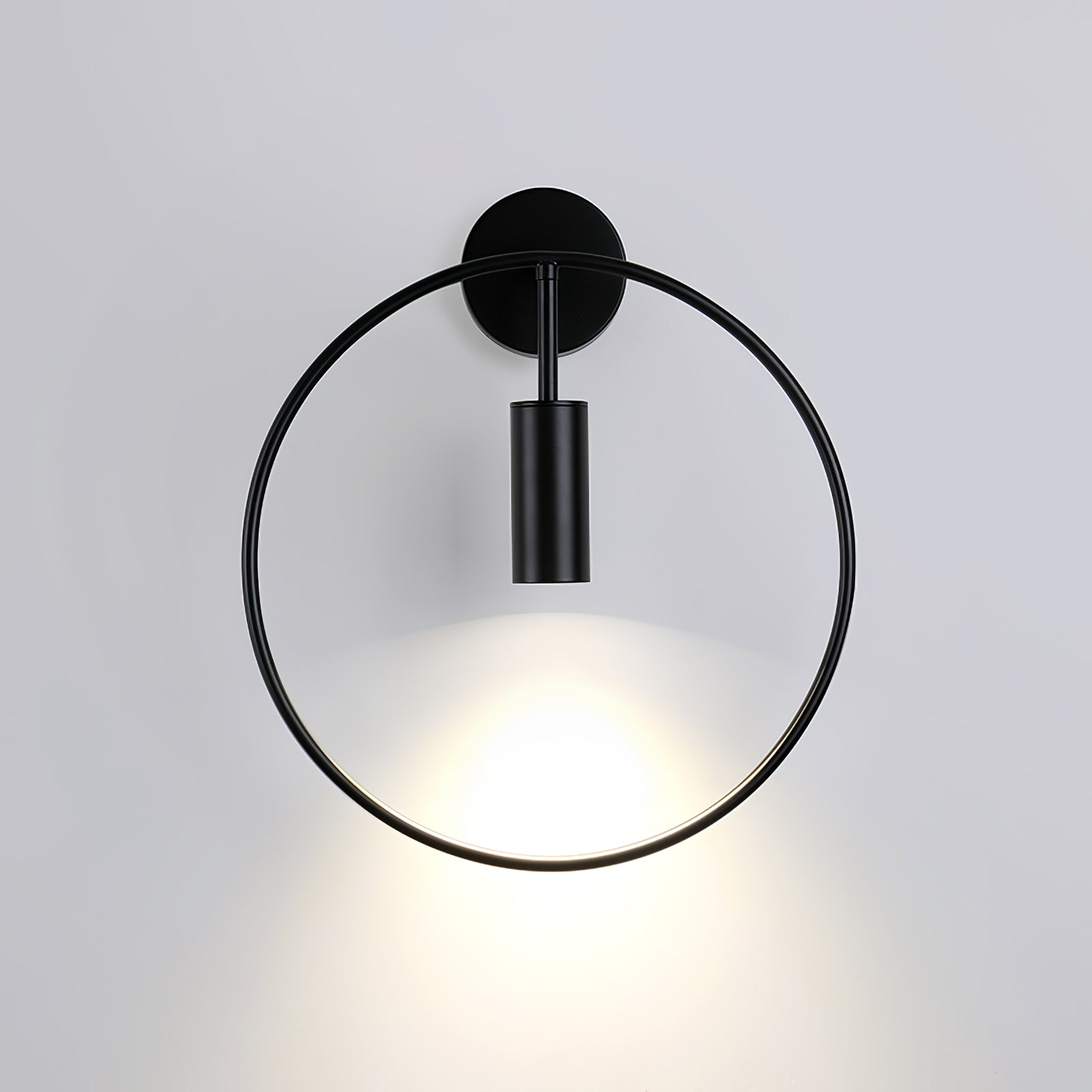 Modern Black Geometric Adjustable Wall Sconce for Bedside and Reading Nooks