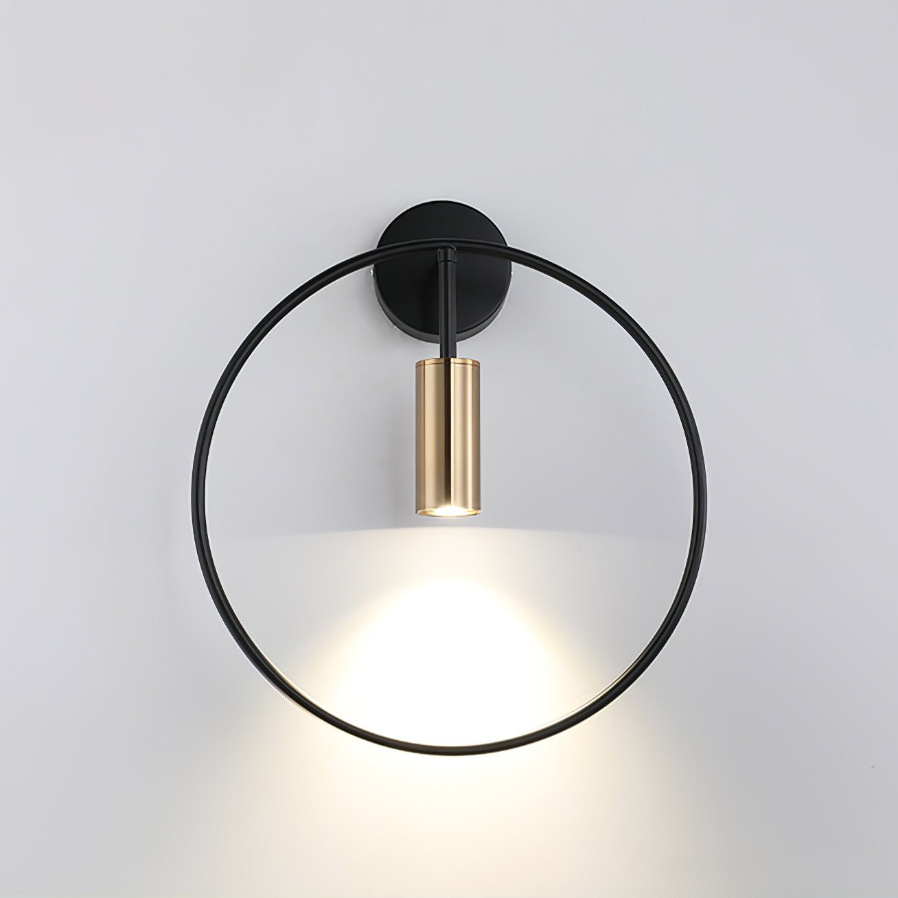 Modern Black Geometric Adjustable Wall Sconce for Bedside and Reading Nooks