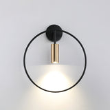 Modern Black Geometric Adjustable Wall Sconce for Bedside and Reading Nooks