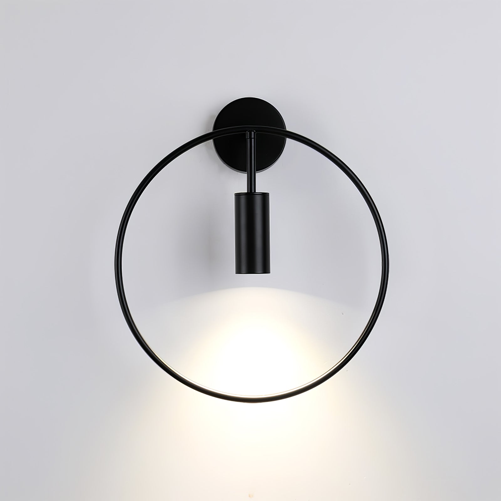 Modern Black Geometric Adjustable Wall Sconce for Bedside and Reading Nooks