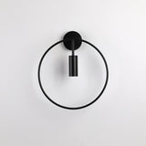 Modern Black Geometric Adjustable Wall Sconce for Bedside and Reading Nooks