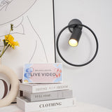 Modern Black Geometric Adjustable Wall Sconce for Bedside and Reading Nooks