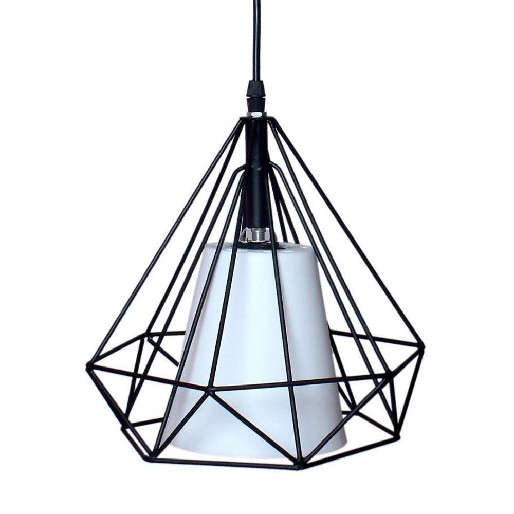 Modern Black Geometric Island Chandelier 3 Light Lantern Pendant Fixture for Kitchen Dining Room