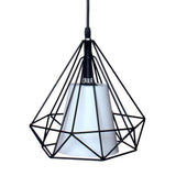 Modern Black Geometric Island Chandelier 3 Light Lantern Pendant Fixture for Kitchen Dining Room