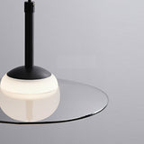 Modern Black Glass UFO LED Pendant Light Nordic Minimalist Chandelier for Kitchen Island