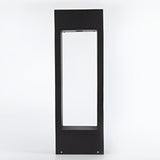 Modern Black Hollow Square LED Outdoor Path Light Waterproof Landscape Garden Lawn Post Lamp