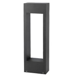 Modern Black Hollow Square LED Outdoor Path Light Waterproof Landscape Garden Lawn Post Lamp