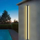 Modern Black IP65 Waterproof LED Long Strip Outdoor Wall Sconce for Porch and Exterior Lighting