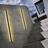 Modern Black IP65 Waterproof LED Long Strip Outdoor Wall Sconce for Porch and Exterior Lighting