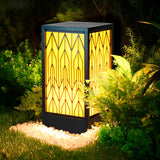 Modern Black LED Outdoor Lawn Lamp Waterproof IP65 Pathway Landscape Lighting for Garden
