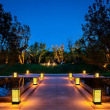 Modern Black LED Outdoor Lawn Lamp Waterproof IP65 Pathway Landscape Lighting for Garden