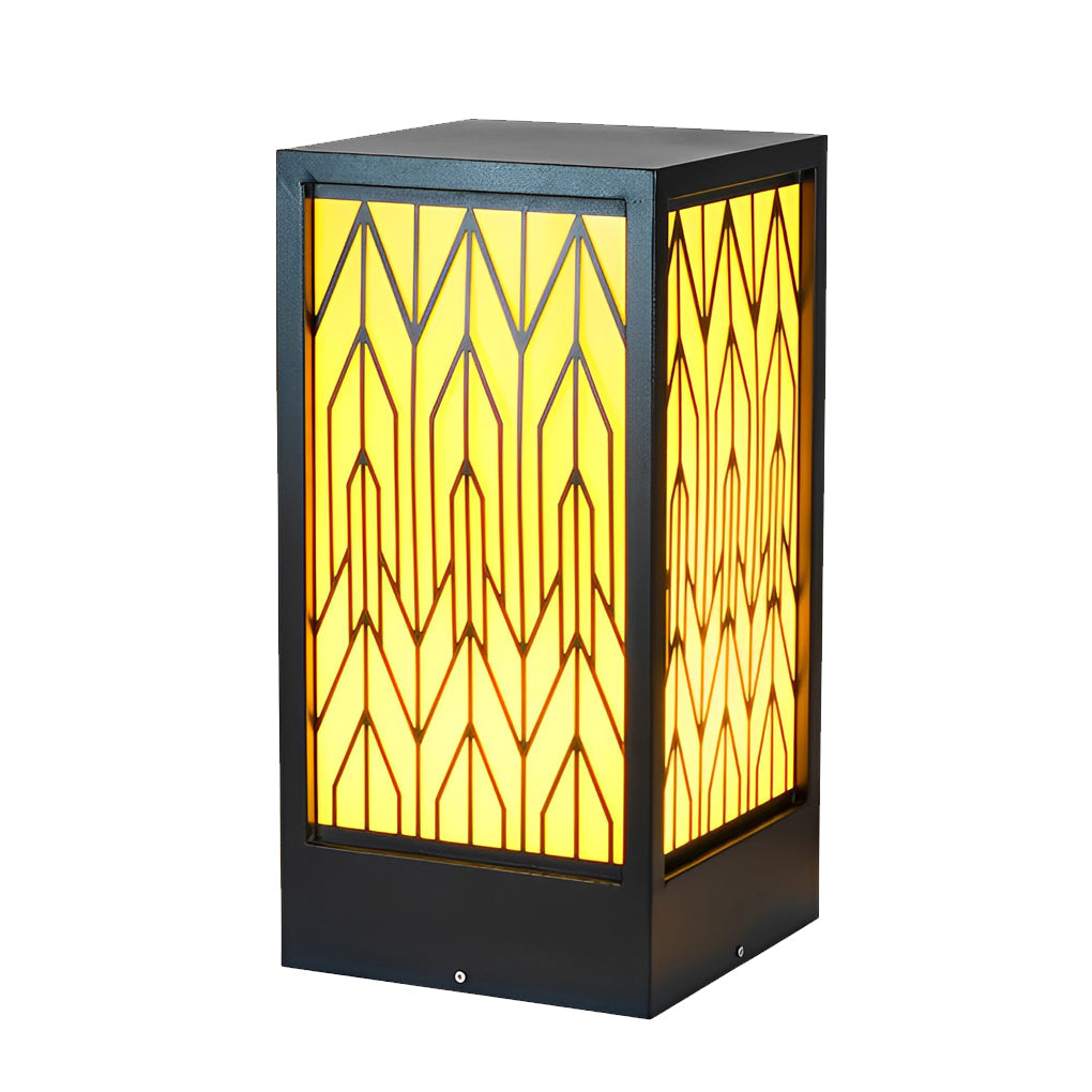 Modern Black LED Outdoor Lawn Lamp Waterproof IP65 Pathway Landscape Lighting for Garden