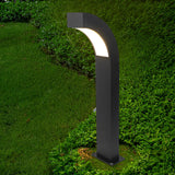 Modern Black LED Outdoor Path Light IP65 Waterproof Aluminum Landscape Lighting 24 Inch