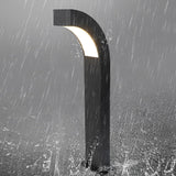 Modern Black LED Outdoor Path Light IP65 Waterproof Aluminum Landscape Lighting 24 Inch