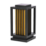 Modern Black LED Outdoor Path Light IP65 Waterproof Minimalist Garden Lawn Lamp for Villa Walkways