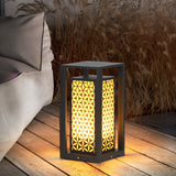 Modern Black LED Outdoor Path Light Waterproof Landscape Garden Lawn Lamp Warm White Lighting