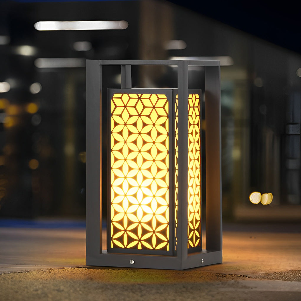 Modern Black LED Outdoor Path Light Waterproof Landscape Garden Lawn Lamp Warm White Lighting