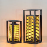 Modern Black LED Outdoor Path Light Waterproof Landscape Garden Lawn Lamp Warm White Lighting