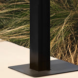 Modern Black LED Outdoor Pathway Light Waterproof Stainless Steel Garden Lawn Bollard Lamp