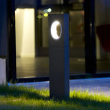Modern Black LED Outdoor Pathway Lighting 7W Waterproof Landscape Post Lights for Garden and Villa
