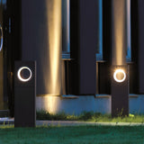 Modern Black LED Outdoor Pathway Lighting 7W Waterproof Landscape Post Lights for Garden and Villa