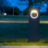 Modern Black LED Outdoor Pathway Lighting 7W Waterproof Landscape Post Lights for Garden and Villa