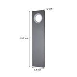 Modern Black LED Outdoor Pathway Lighting 7W Waterproof Landscape Post Lights for Garden and Villa