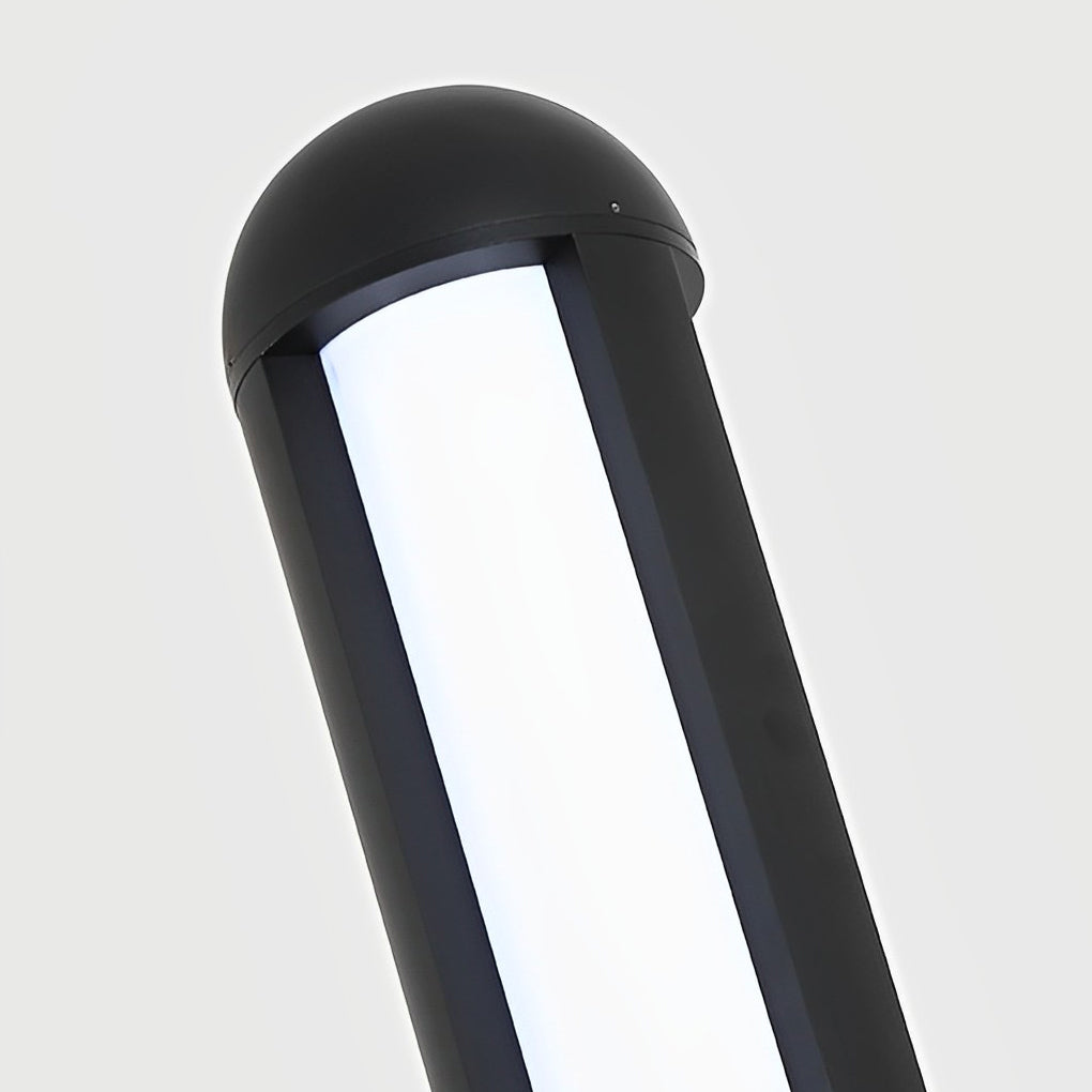 Modern Black LED Outdoor Pole Light Waterproof Minimalist Garden Yard Lamp Post for Villa