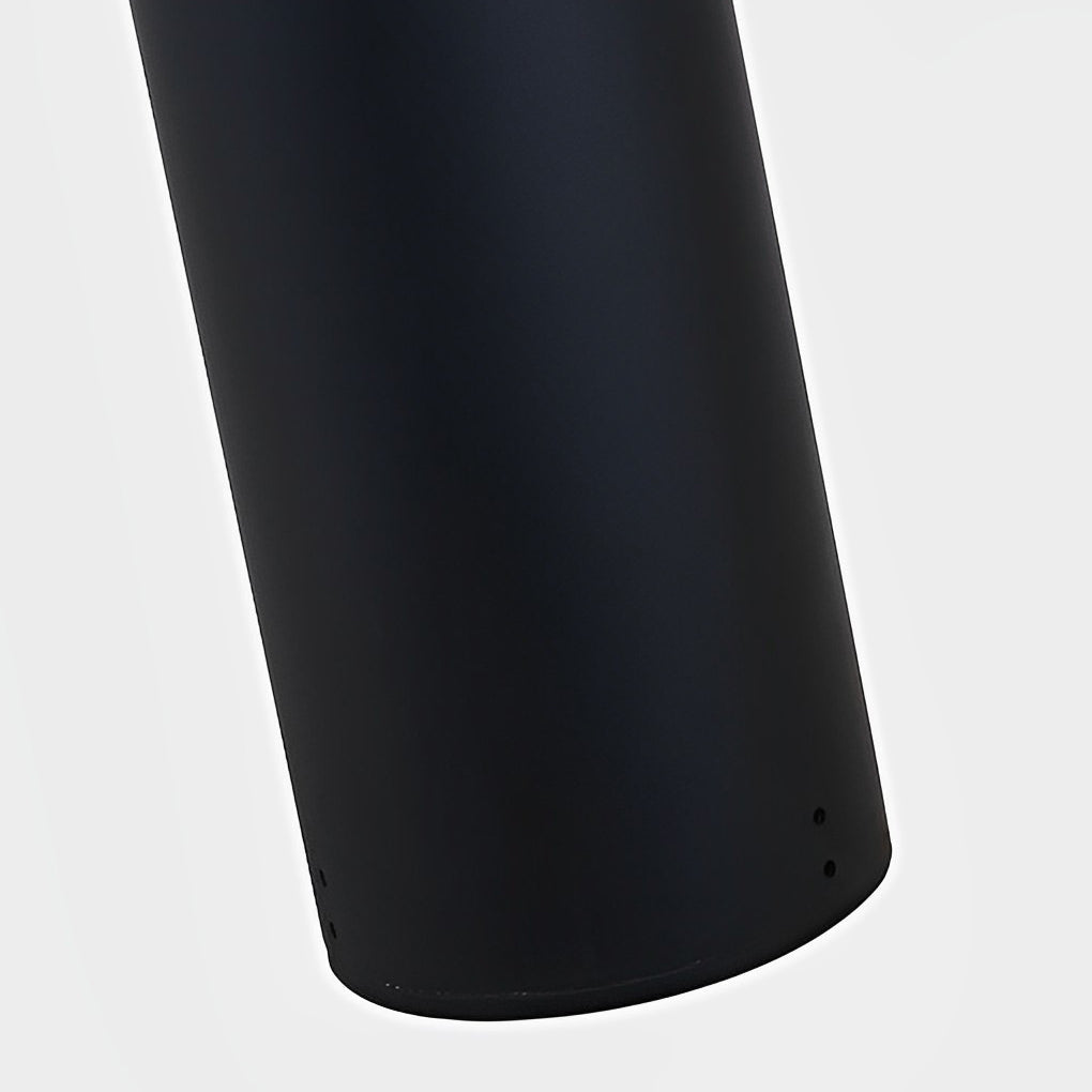 Modern Black LED Outdoor Pole Light Waterproof Minimalist Garden Yard Lamp Post for Villa